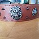  "Lion". Ошейники. SOLVI antique leather. Интернет-магазин Ярмарка Мастеров.  Фото №2