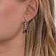 Заказать Серьги limited edition серебро 925 пробы в инкрустации фианитов. MARIA GUSEVA Fashion Jewelry. Ярмарка Мастеров. . Серьги классические Фото №3