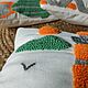 Комплект декоративных подушек с ковровой вышивкой "Море". Подушки. Мастерская 'Синий жираф': макраме, декор, интерьер. Ярмарка Мастеров.  Фото №5