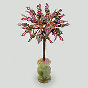 Цветы и флористика handmade. Livemaster - original item Tree of happiness from smoky quartz in a vase of onyx. Handmade.
