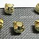 Crystal Aurum Full/Gold,  Шатоны ss12 (3мм), Preciosa , 10 шт, Кристаллы, Москва,  Фото №1