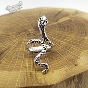 Украшения handmade. Livemaster - original item Detachable Steel Snake Ring (16-17). Handmade.
