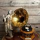 Винтаж: Граммофон His Master's Voice. Предметы интерьера винтажные. Джуманджи. Ярмарка Мастеров.  Фото №5