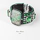Green Matrix Set Bracelet and Necklace with Sayan Jadeites. Jewelry Sets. Elena Potsepnya Jewelry. My Livemaster. Фото №5