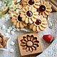 Gingerbread shape Kurabye flower. gingerbread Board, Form, St. Petersburg,  Фото №1