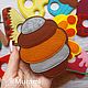 Очень голодная гусеница из фетра. Игровые наборы. Murami | мастерская игрушек. Ярмарка Мастеров.  Фото №6