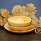 Обеденный набор деревянных тарелок из кедра 3 шт. TN37. Тарелки. ART OF SIBERIA. Ярмарка Мастеров.  Фото №6