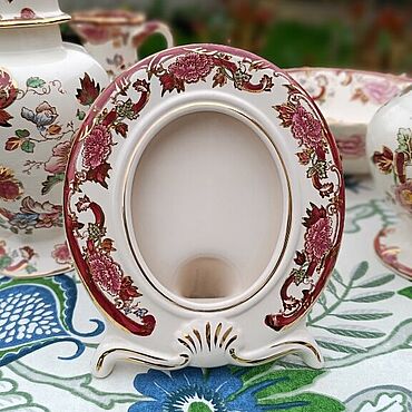 Винтаж ручной работы. Ярмарка Мастеров - ручная работа Винтаж: Фото Рамка Masons Ironstone red Mandalay. Handmade.