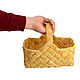 A basket woven from birch bark. Basket wicker. Art. 4026. Basket. SiberianBirchBark (lukoshko70). My Livemaster. Фото №6