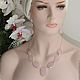 Комплект с розовым кварцем. Комплекты украшений. Jewelry fashion. Ярмарка Мастеров.  Фото №5