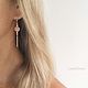Dream earrings long rose quartz silver dangle earrings. Earrings. LovelyStones. Online shopping on My Livemaster.  Фото №2
