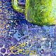 Painting of a Rose in a green mug, mix media. Pictures. Natalia Gukova Mixed Media Art. My Livemaster. Фото №4