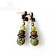 Eostra No. №2 rhyolite earrings'. Earrings. MAGNOLIA. Online shopping on My Livemaster.  Фото №2