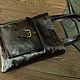 Кожаная сумка "Tyler" (Тайлер) Dark Brown. Сумка через плечо. Jim Hawkins (Константин). Интернет-магазин Ярмарка Мастеров.  Фото №2