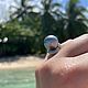 Кольцо жемчуг морской 14.1 мм. Кольца. Жемчужина ТАИТИ (borabora). Интернет-магазин Ярмарка Мастеров.  Фото №2