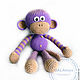 Knitted monkey. 42 cm. Stuffed Toys. GALAtoys. Online shopping on My Livemaster.  Фото №2