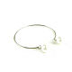 Silver Pearl bracelet 'Pearls' white bracelet. Hard bracelet. Irina Moro. Online shopping on My Livemaster.  Фото №2