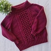 Одежда handmade. Livemaster - original item Women`s handmade Sweater Bouton. An off-shoulder. Oversize. Handmade.