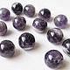 Amethyst 12 mm, smooth ball, purple beads made of natural stone, Beads1, Ekaterinburg,  Фото №1