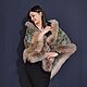 Order Pavlovsky Posad shawl 'Sadko' with fox fur. National Brand. Livemaster. . Shawls1 Фото №3