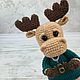Elk crocheted. Elk photographer, Stuffed Toys, Balashikha,  Фото №1