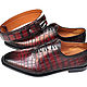Oxfords and belt, genuine crocodile leather, gift set!. Oxfords. SHOES&BAGS. My Livemaster. Фото №4