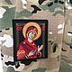 Нашивка на липучке Богородица. Нашивки. Студия Машинной вышивки AngelIaArts. Ярмарка Мастеров.  Фото №15