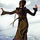 Elven Dress Long Fantasy Linen Khaki Hooded Elvish Dress. Dresses. mongolia. My Livemaster. Фото №6