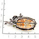 Handmade 925 silver brooch with Jasper and chrome diopsids. Brooches. Silverjewels. My Livemaster. Фото №6