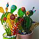  Fusing glass Prickles-cacti. Stained glass. LiliaGorbach Glass. My Livemaster. Фото №4
