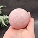 Ball rose quartz. Collectible minerals. for the interior. Ball. Iz kamnej. Ярмарка Мастеров.  Фото №6