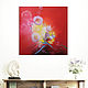"Red Valentine" 90х90 см картина для интерьера в стиле лофт. Картины. ArtGeo Gallery. Интернет-магазин Ярмарка Мастеров.  Фото №2