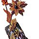 Brooch "The Christmas Star" of beads with amber, Brooches, Moscow,  Фото №1