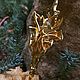 Golden pendant 'Anariel' Prenite, Elven pendant. Pendant. Shard Noir - handmade jewelry. My Livemaster. Фото №5