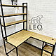 Стол со стеллажом угловой из дуба LF-905. Столы. Leo-loft. Ярмарка Мастеров.  Фото №6