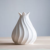 Для дома и интерьера handmade. Livemaster - original item Vases "Zefir White L" ceramics. Handmade.
