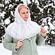 Bonnets: Fashionable cowl-shirt front downy knitted, Hood, Urjupinsk,  Фото №1