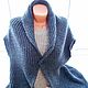 Жилет из шерсти женский вязаный чёрный  цвет в крапинку. Жилеты. AccessoriesWool мягко и комфортно. Интернет-магазин Ярмарка Мастеров.  Фото №2