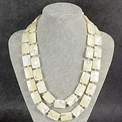 Украшения handmade. Livemaster - original item Delicate author`s necklace natural mother of pearl and Herkimer diamond. Handmade.