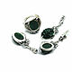 Bohemian jewelry set with malachite made of 925 DD0103 silver. Jewelry Sets. Sunny Silver. My Livemaster. Фото №6