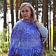  Openwork down cape is made with a hook. Shawls. Down shop. My Livemaster. Фото №4