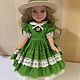 Paola Reina (21 см) зелёное платье со шляпкой, Одежда для кукол, Обнинск,  Фото №1