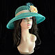 'Turquoise' straw hat. Hats1. Novozhilova Hats. My Livemaster. Фото №6