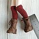 Boots for Blythe doll (color - brown). Clothes for dolls. Olga Safonova. My Livemaster. Фото №5