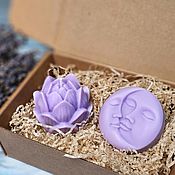 Сувениры и подарки handmade. Livemaster - original item Set of scented candles gift Sun and Moon, Lotus. Handmade.