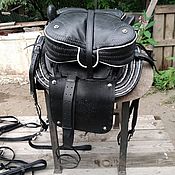 Зоотовары handmade. Livemaster - original item Kabardian saddle set with bridle, ornaments and tripod. Handmade.