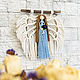 Panno macrame Angel in blue dress, Panel macramé, Novosibirsk,  Фото №1