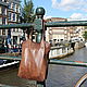 brown leather ladies satchel bag shopper. Sacks. migotobags. My Livemaster. Фото №4