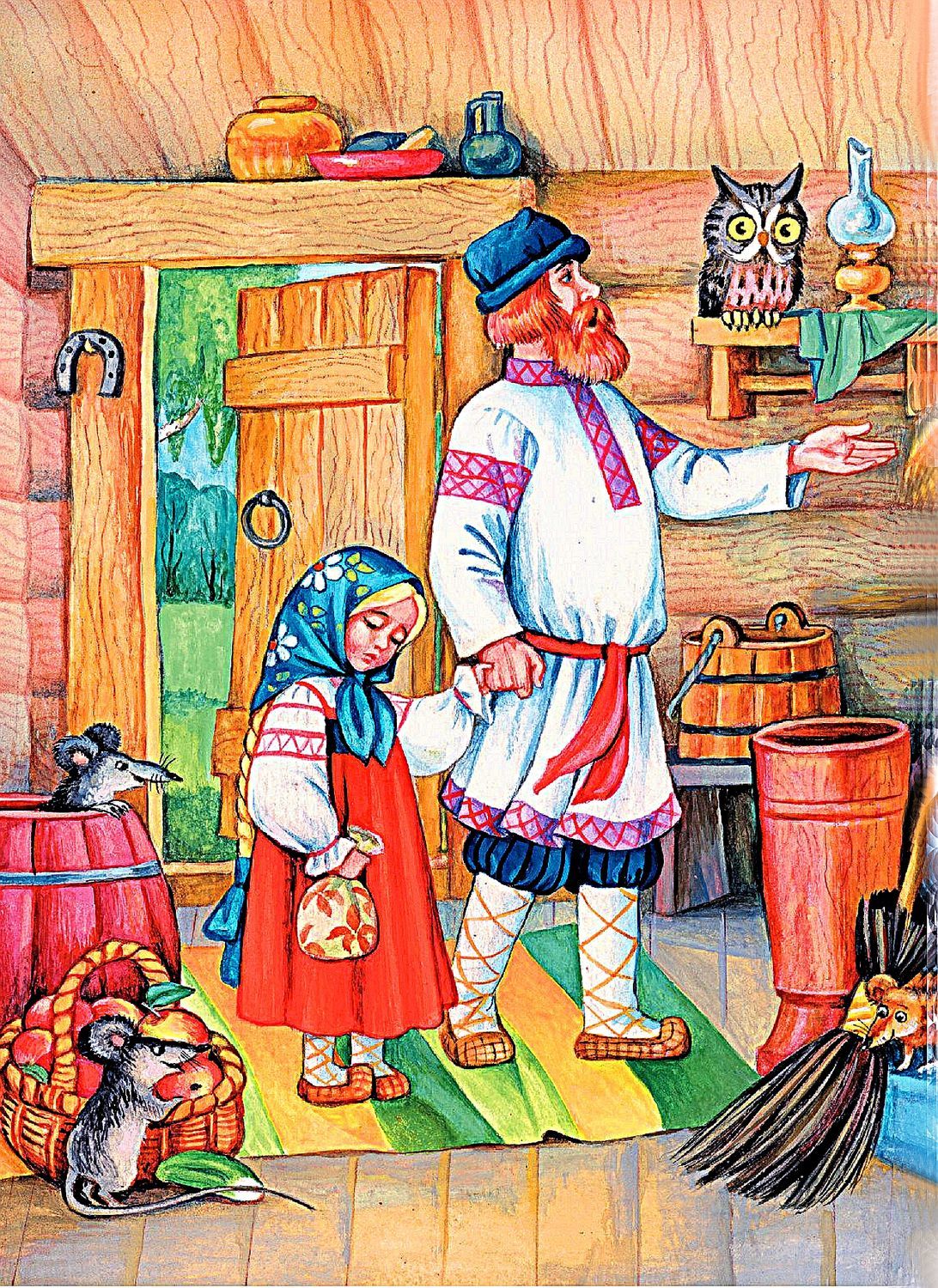 Рисунки, русские открытки сказки