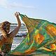 Pareo Sunny summer, batik, cambric cotton. Pareos. studiya. Online shopping on My Livemaster.  Фото №2